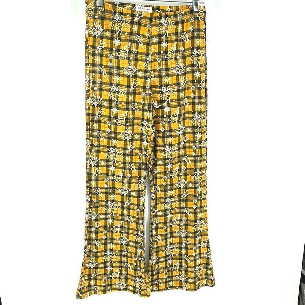 Full Circle Trends Merry and Bright plaid Christmas lounge pants snow NEW NWT 2X